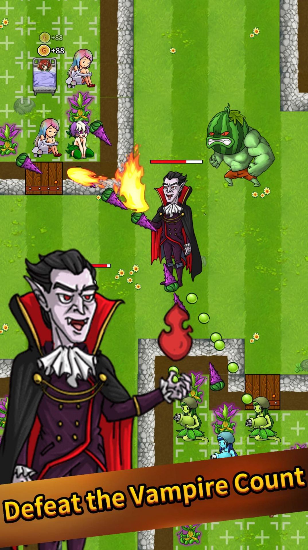 植物防御吸血鬼战争游戏图2