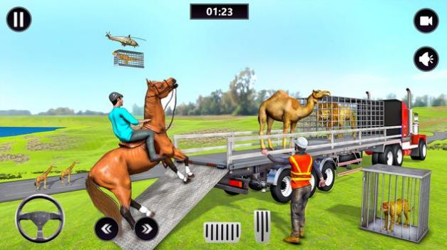 动物运输3D卡车游戏图1