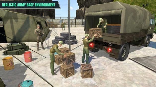 陆军越野卡车驾驶模拟游戏图1