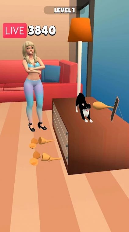 搞笑猫3D游戏安卓版（Funny Cat 3D）图片2