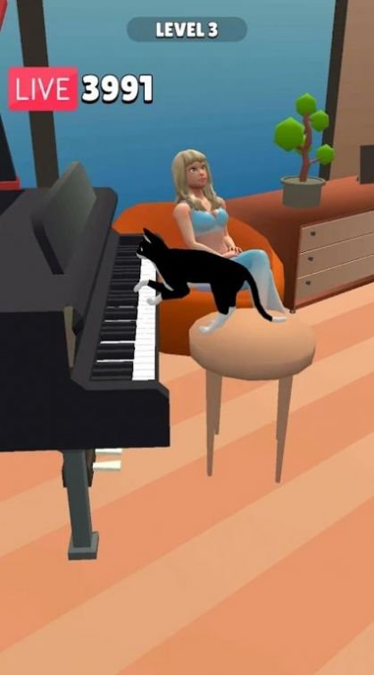 有趣的猫游戏安卓最新版（Funny Cat 3D）图片1