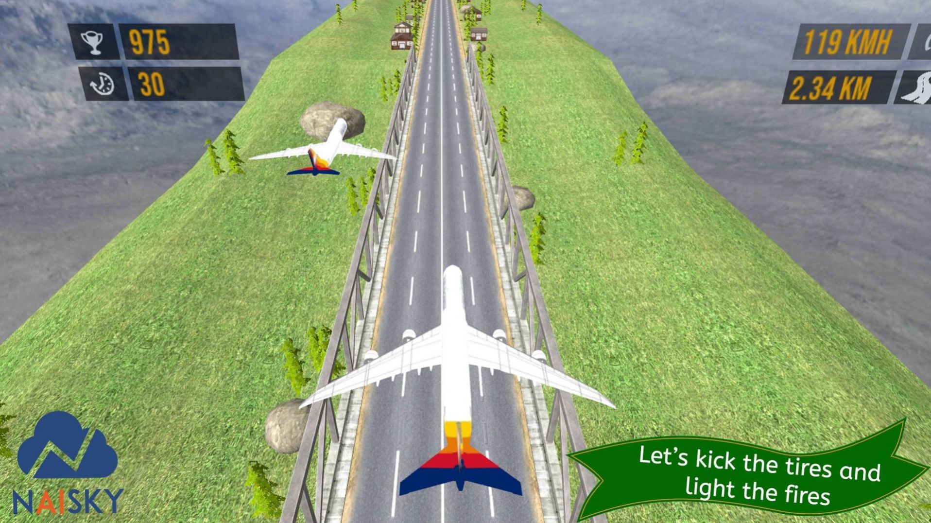 VR空客飞机驾驶模拟游戏手机版（VR Flight Air Plane Racer）图片1