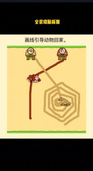 抖音画线引导动物回家游戏安卓版图片1