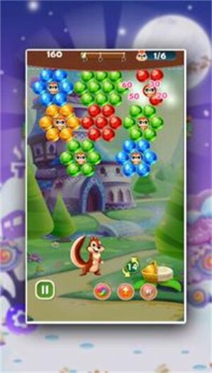 松鼠泡泡射手游戏安卓版(Squirrel Bubble Shooter)图片1