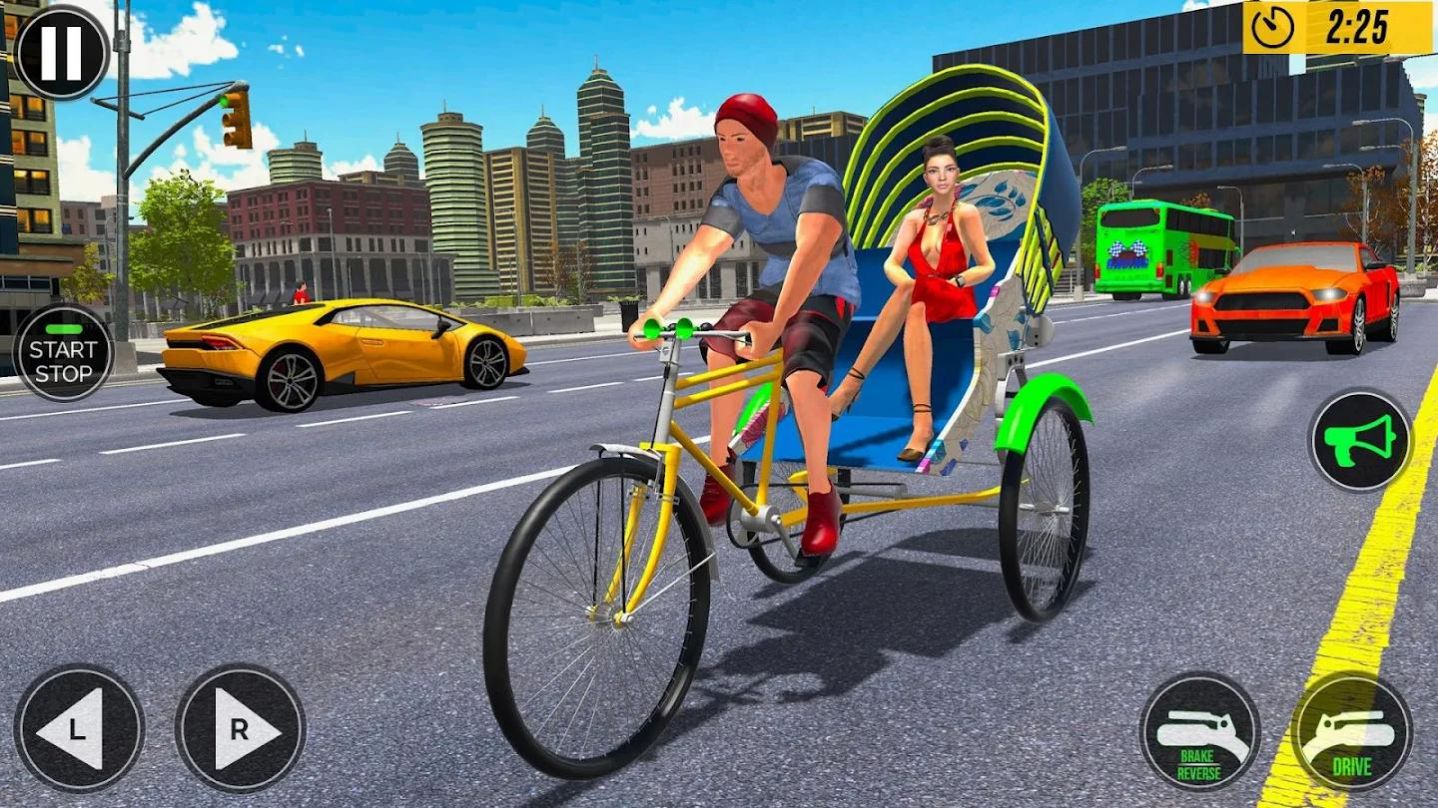 自行车人力车驾驶游戏图2