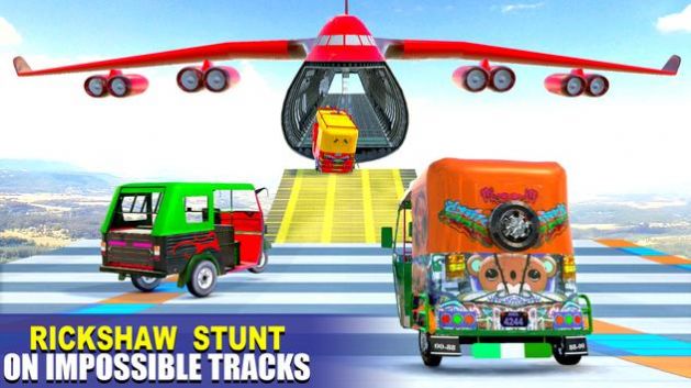三轮奥拓坡道竞赛游戏最新版（Tuk Tuk Auto Rickshaw 3D Stunt）图片1