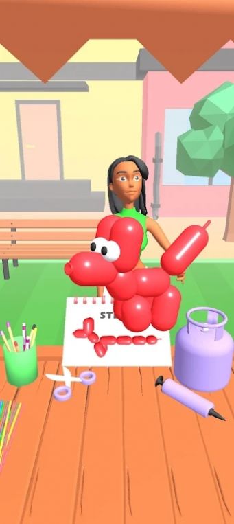 气球弯曲3D游戏图1