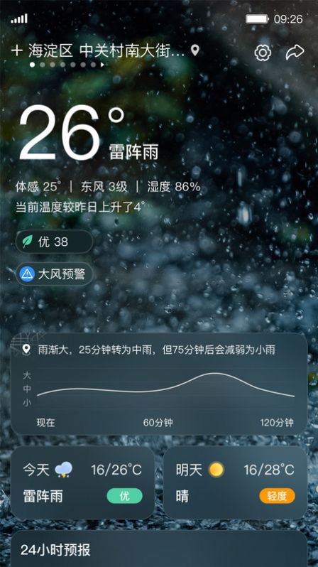 呱呱天气app图1