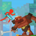 Stickman vs Craftland游戏