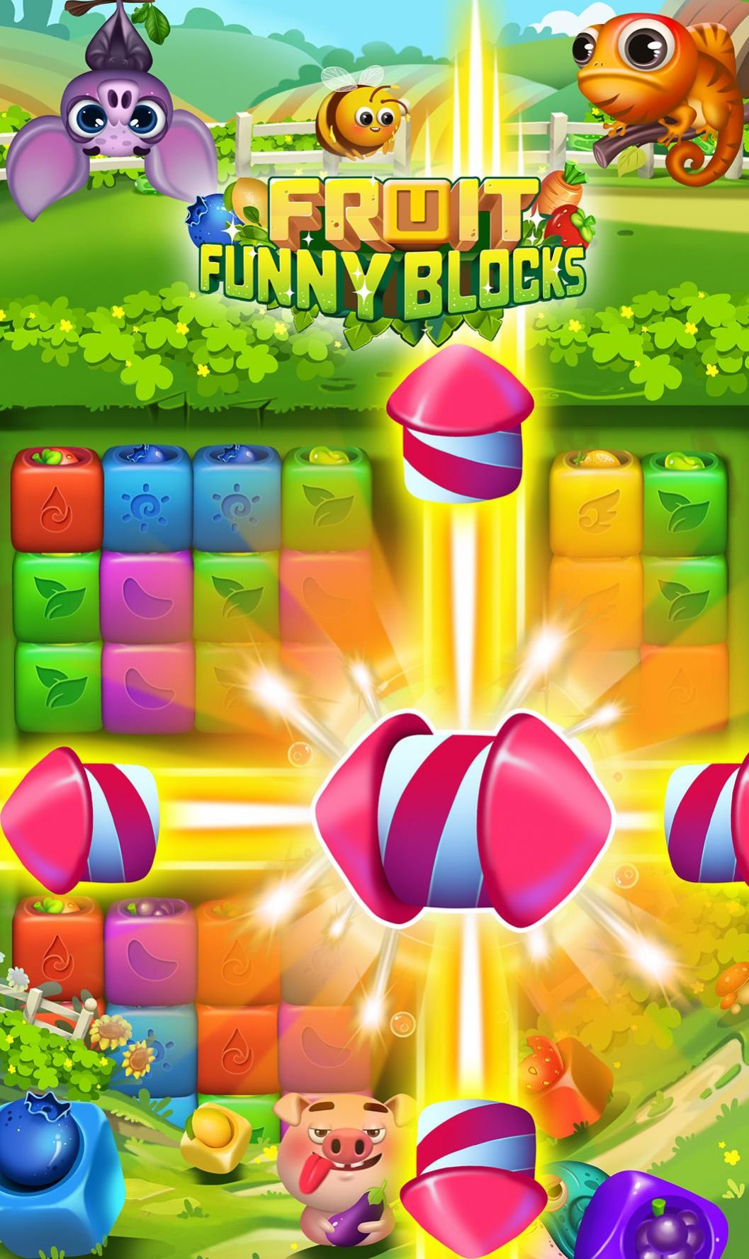 有趣的水果块游戏官方最新版（Fruit Funny Blocks）图片1