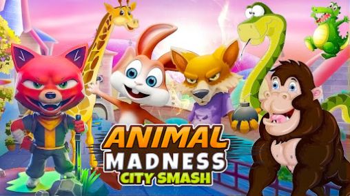 动物疯狂城市粉碎游戏图1