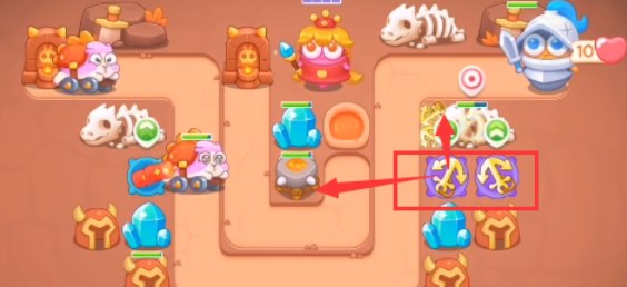 保卫萝卜4饿龙传说第5关攻略   饿龙传说第5关图文过关介绍图片2