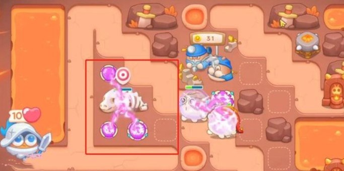 保卫萝卜4饿龙传说46关攻略   饿龙传说第46关图文过关一览图片2