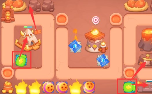 保卫萝卜4饿龙传说58关攻略   饿龙传说第58关图文过关解析图片4