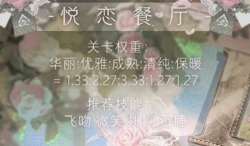 奇迹暖暖悦恋餐厅攻略    悦恋餐厅高分搭配推荐图片2