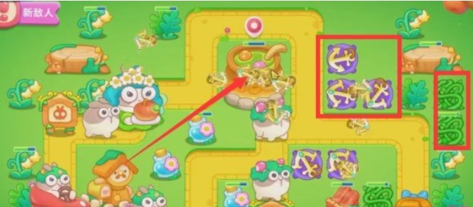 保卫萝卜4绿野奇缘11关攻略   绿野奇缘第11关图文通关介绍图片2