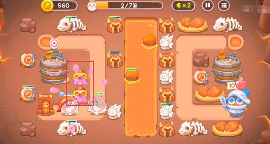 保卫萝卜4饿龙传说第7关攻略   饿龙传说第7关怎么过图片1