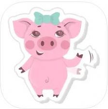 可爱的猪贴纸app图1