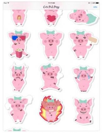 可爱的猪贴纸app官方版图片1