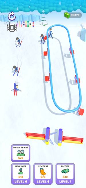 滑雪缆车点击器游戏图2