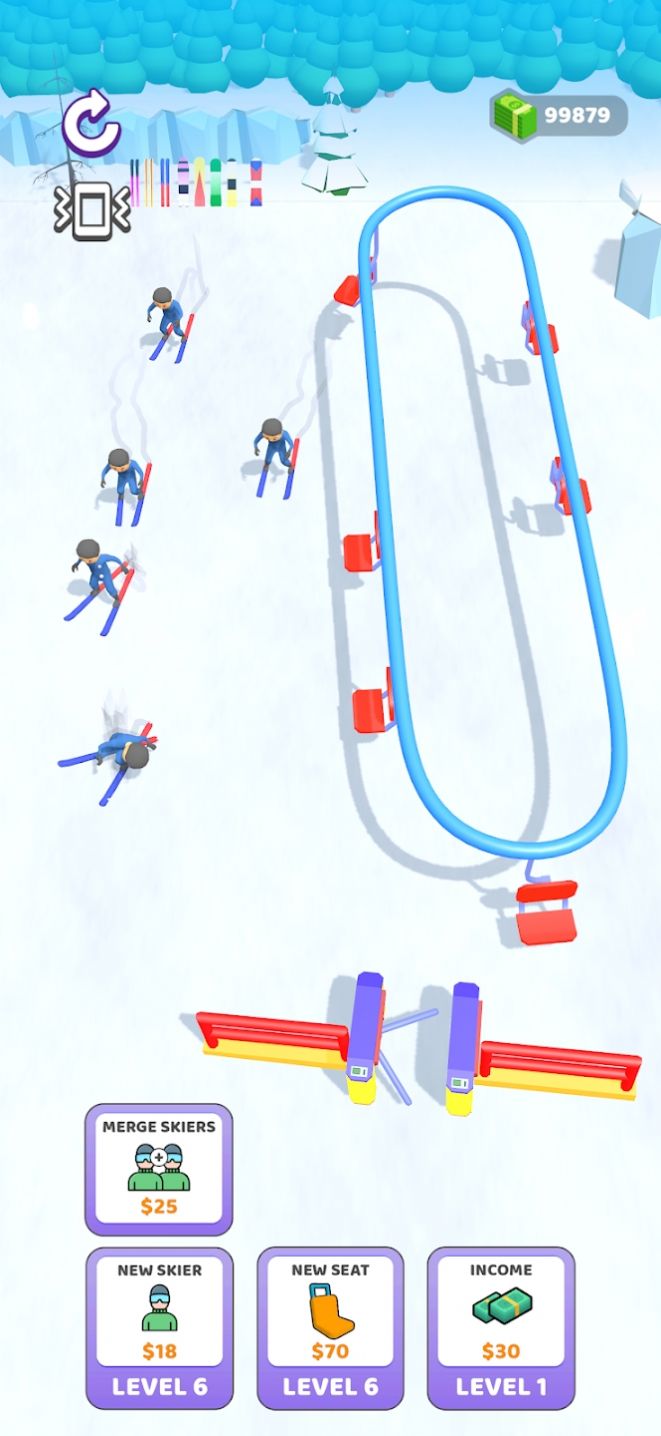 滑雪缆车点击器游戏图3