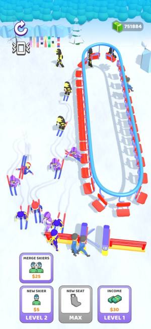 滑雪缆车点击器游戏最新中文版图片1