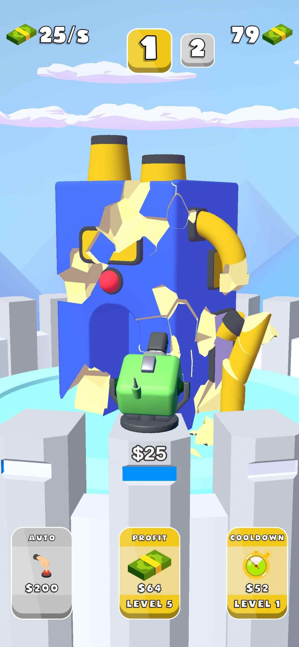 大炮空闲3D游戏图1