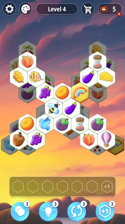瓷砖匹配六边形游戏图2