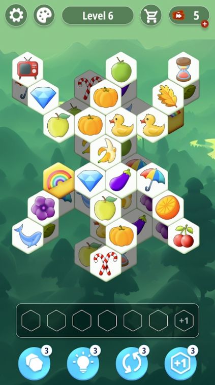 瓷砖匹配六边形游戏图3
