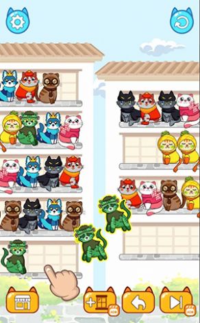 猫咪颜色分类难题游戏图2