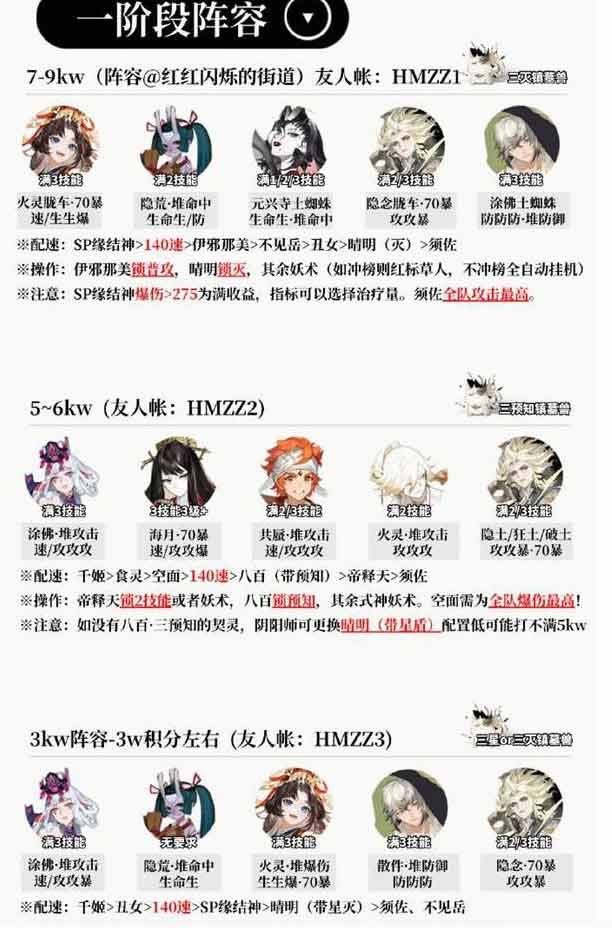 阴阳师伊邪娜美二阶段阵容推荐 伊邪娜美二阶段活动阵容搭配攻略缩略图