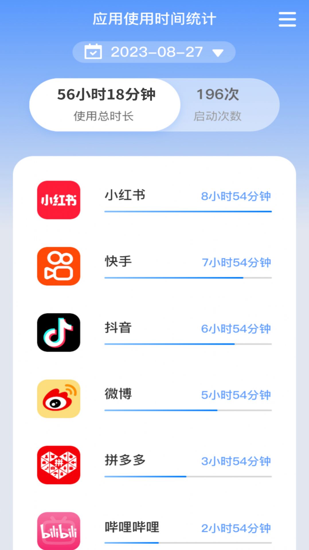 朝暮时长管家app图1