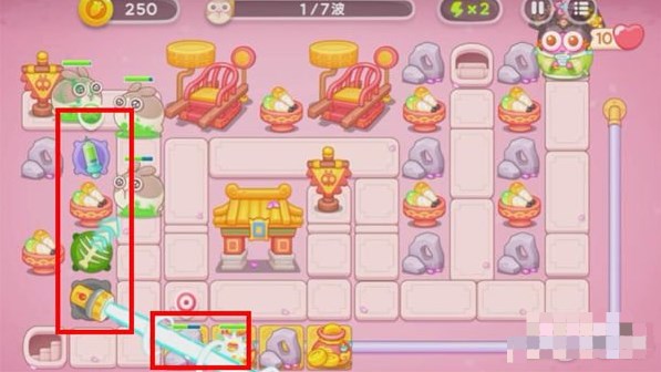 保卫萝卜4秋妃传13关攻略图解  秋妃传第13关怎么过[多图]
