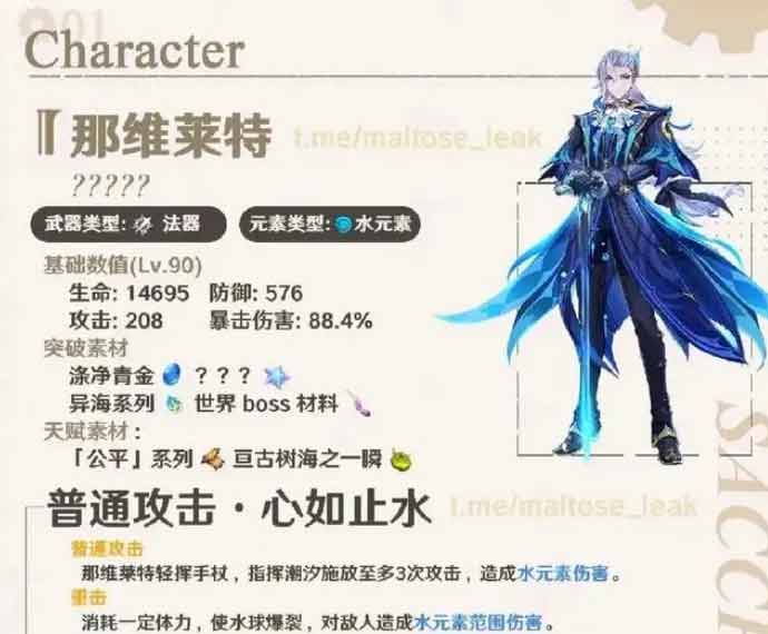原神那维莱特专武突破材料大全  那维莱特专武突破素材位置汇总[多图]