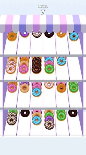 甜甜圈彩色拼图游戏图1