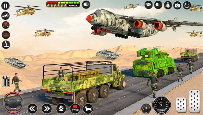军用卡车运输模拟器游戏图3
