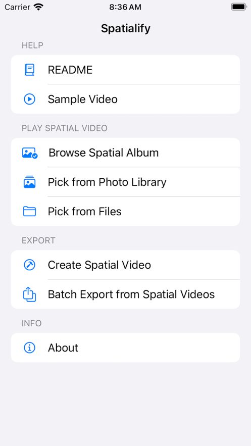 Spatialify空间视频app图1