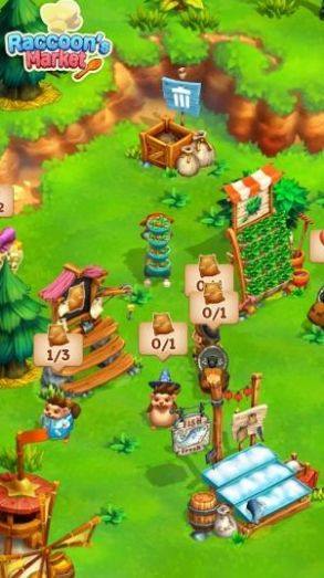 浣熊市场烹饪和农场游戏图1