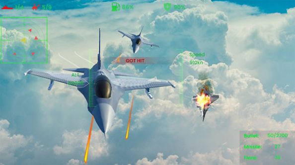 喷气式战机空袭游戏图1