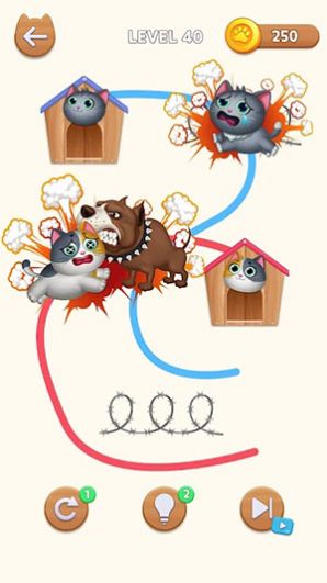 猫咪冲刺画线到家游戏手机版下载图片1