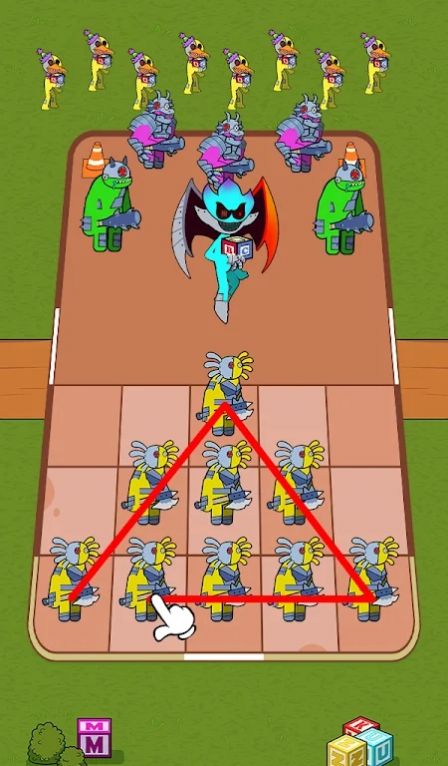合并怪兽彩虹防御游戏图1