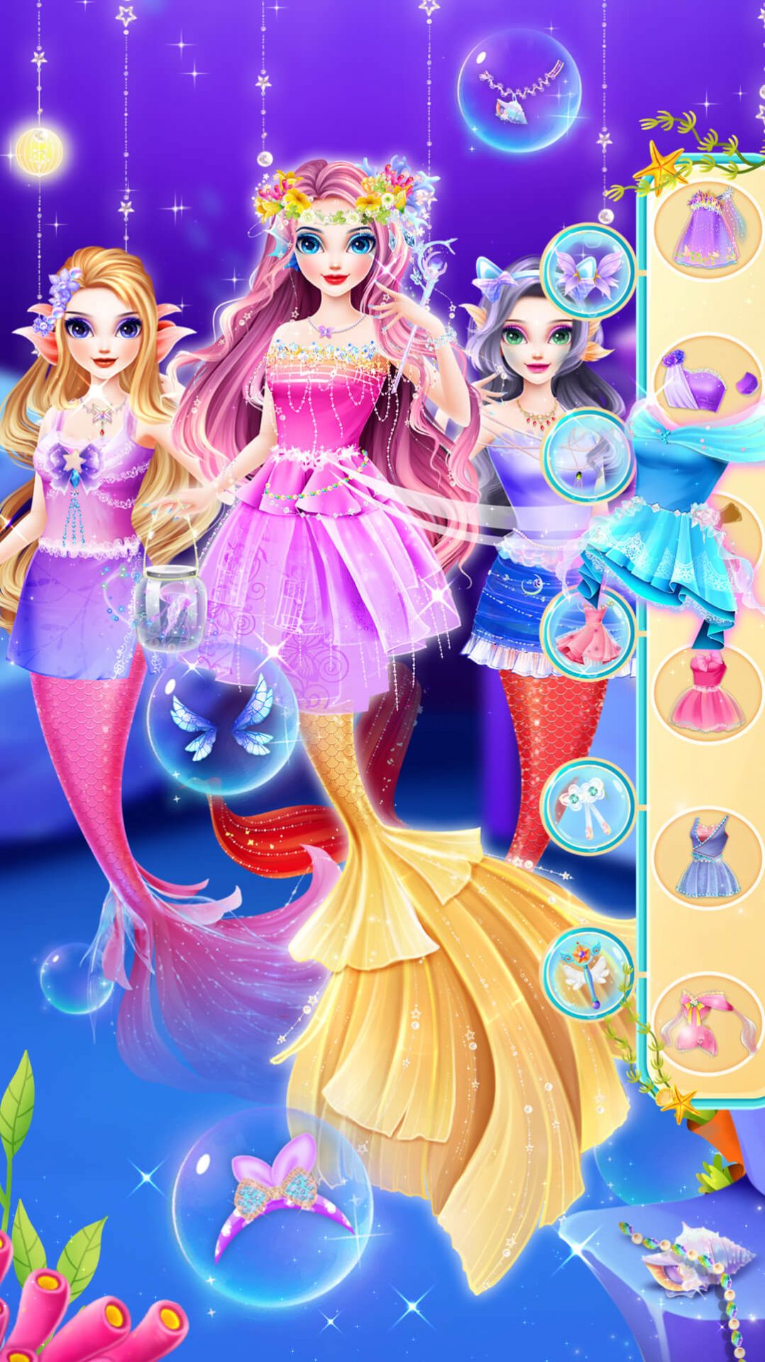 时尚美人鱼城堡装扮故事游戏官方版下载图片1