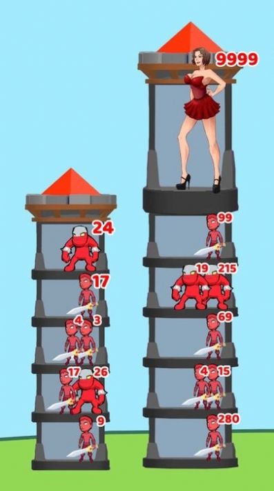 红蓝大对决一起来爬塔游戏官方版图片1