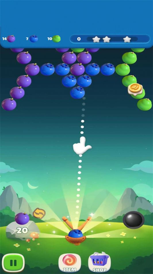 水果泡泡射手游戏图1
