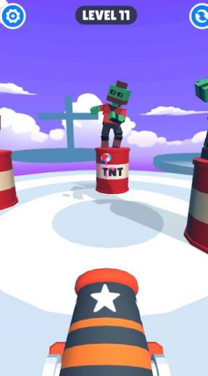 趣味大炮僵尸3D游戏官方中文版图片1