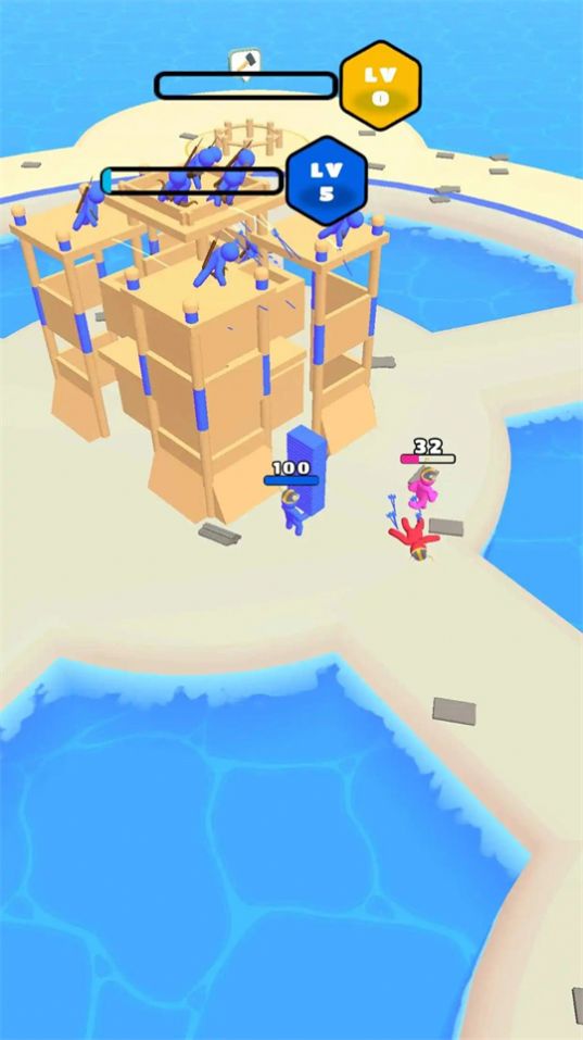 堆栈构建砖块城堡游戏图2