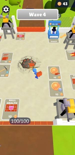 僵尸突袭3D墙壁防御游戏官方版图片1