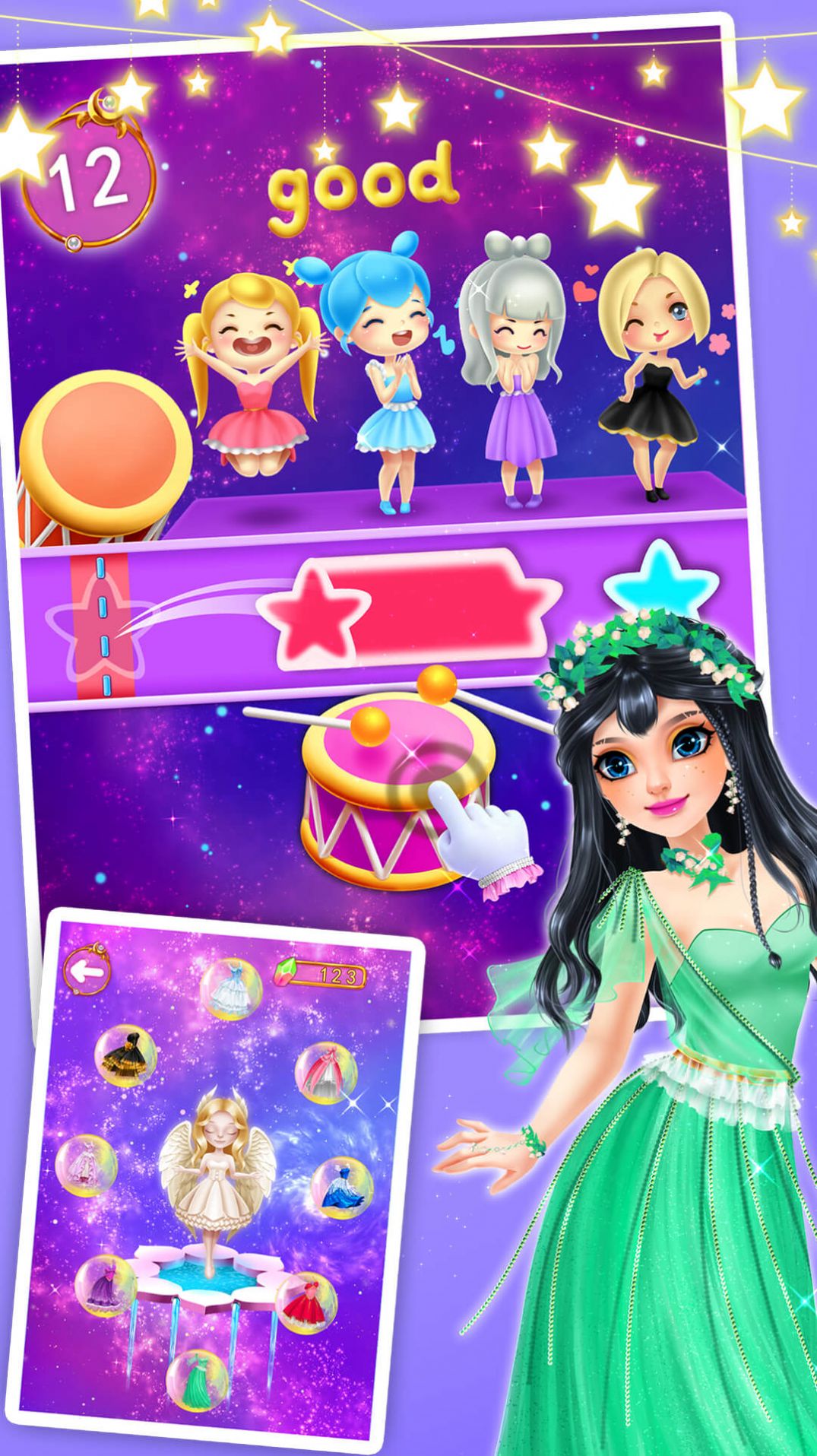 月亮和星星公主时尚服装小屋游戏图2