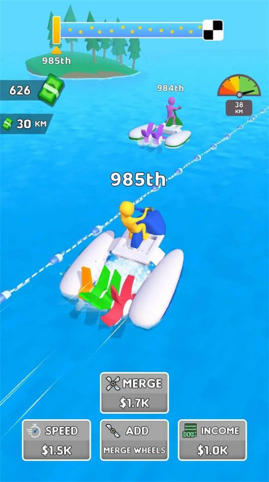 水上竞速ASMR游戏图1