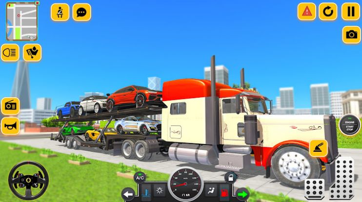 拖车卡车汽车运输车游戏图2